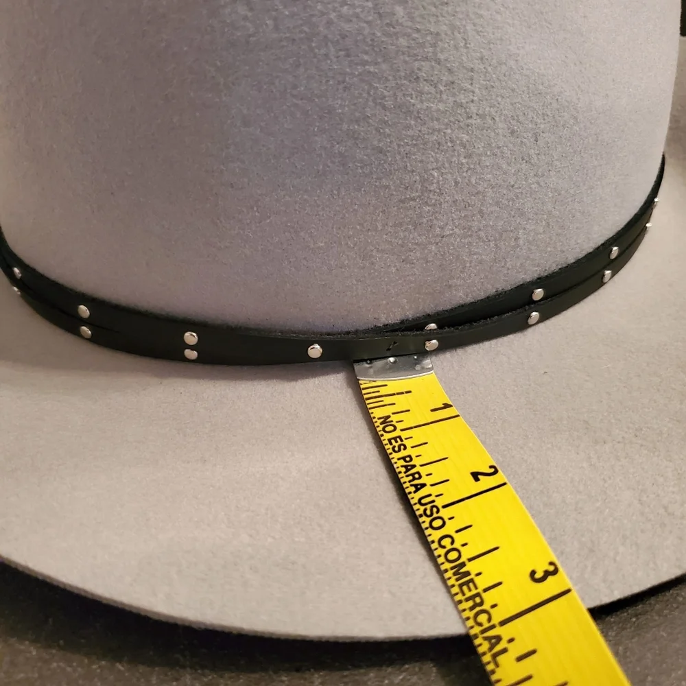 nwt rag & bone Floppy Brim Wool Felt Fedora Hat, Pale Gray